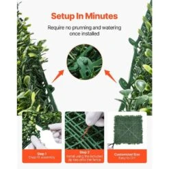 Artificial Grass Wall Panels, 40 X 120 In. Milan Grass Greenery Boxwood Panel For Indoor Outdoor Green Decor -Patio Furniture Shop green vevor garden fencing pjsrzzwq1pc4wglqtv0 1f 1000