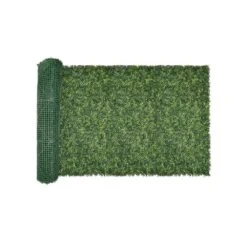 Artificial Grass Wall Panels, 40 X 120 In. Milan Grass Greenery Boxwood Panel For Indoor Outdoor Green Decor