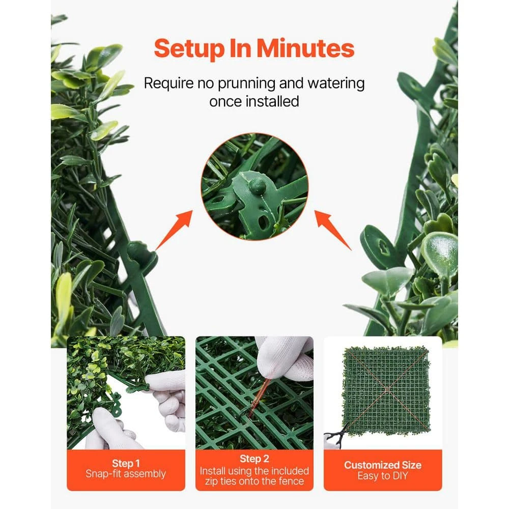 Artificial Grass Wall Panels, 60 X 120 In. Milan Grass Greenery Boxwood Panel For Indoor Outdoor Green Decor 6 Artificial Grass Wall Panels, 60 X 120 In. Milan Grass Greenery Boxwood Panel For Indoor Outdoor Green Decor - Image 4