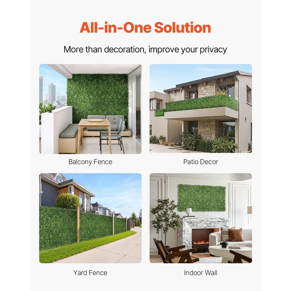 Artificial Grass Wall Panels, 60 X 120 In. Milan Grass Greenery Boxwood Panel For Indoor Outdoor Green Decor 7 Artificial Grass Wall Panels, 60 X 120 In. Milan Grass Greenery Boxwood Panel For Indoor Outdoor Green Decor - Image 5