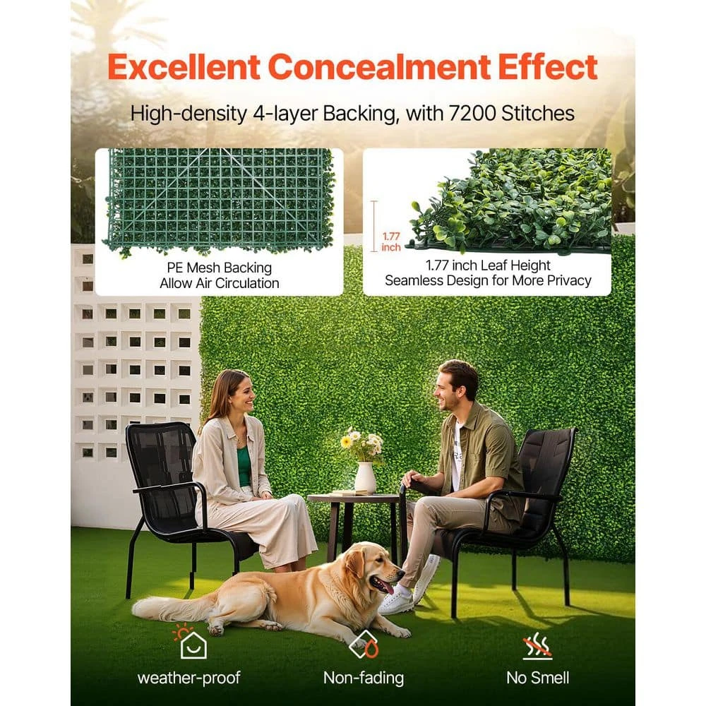 Artificial Grass Wall Panels, 60 X 120 In. Milan Grass Greenery Boxwood Panel For Indoor Outdoor Green Decor 5 Artificial Grass Wall Panels, 60 X 120 In. Milan Grass Greenery Boxwood Panel For Indoor Outdoor Green Decor - Image 3