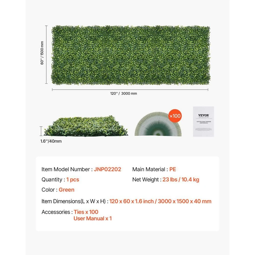 Artificial Grass Wall Panels, 60 X 120 In. Milan Grass Greenery Boxwood Panel For Indoor Outdoor Green Decor 9 Artificial Grass Wall Panels, 60 X 120 In. Milan Grass Greenery Boxwood Panel For Indoor Outdoor Green Decor - Image 7
