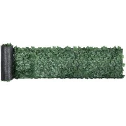 Ivy Privacy Fence Screen 39 In. X 158 In. Faux Leaf Artificial Hedges 3-Layers Outdoor Greenery Leaves Panel For Garden