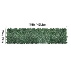 Ivy Privacy Fence Screen 39 In. X 158 In. Faux Leaf Artificial Hedges 3-Layers Outdoor Greenery Leaves Panel For Garden -Patio Furniture Shop green vevor garden fencing rzzwwlyc39158c1gmv0 76 1000