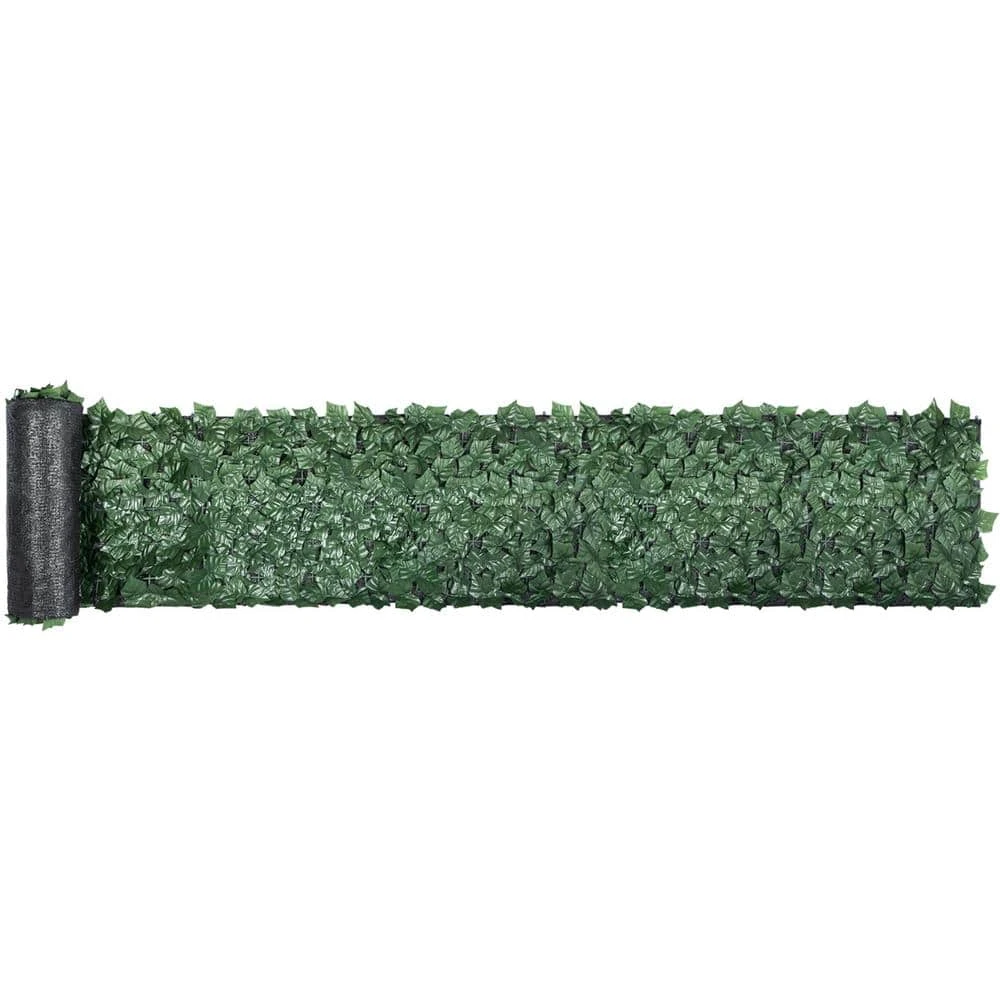 Ivy Privacy Fence Screen 39 In. X 198 In. Faux Leaf Artificial Hedges 3-Layers Greenery Leaves Panel For Garden 3 Ivy Privacy Fence Screen 39 In. X 198 In. Faux Leaf Artificial Hedges 3-Layers Greenery Leaves Panel For Garden