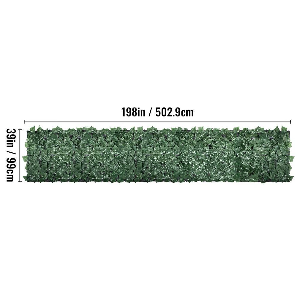 Ivy Privacy Fence Screen 39 In. X 198 In. Faux Leaf Artificial Hedges 3-Layers Greenery Leaves Panel For Garden 9 Ivy Privacy Fence Screen 39 In. X 198 In. Faux Leaf Artificial Hedges 3-Layers Greenery Leaves Panel For Garden - Image 7