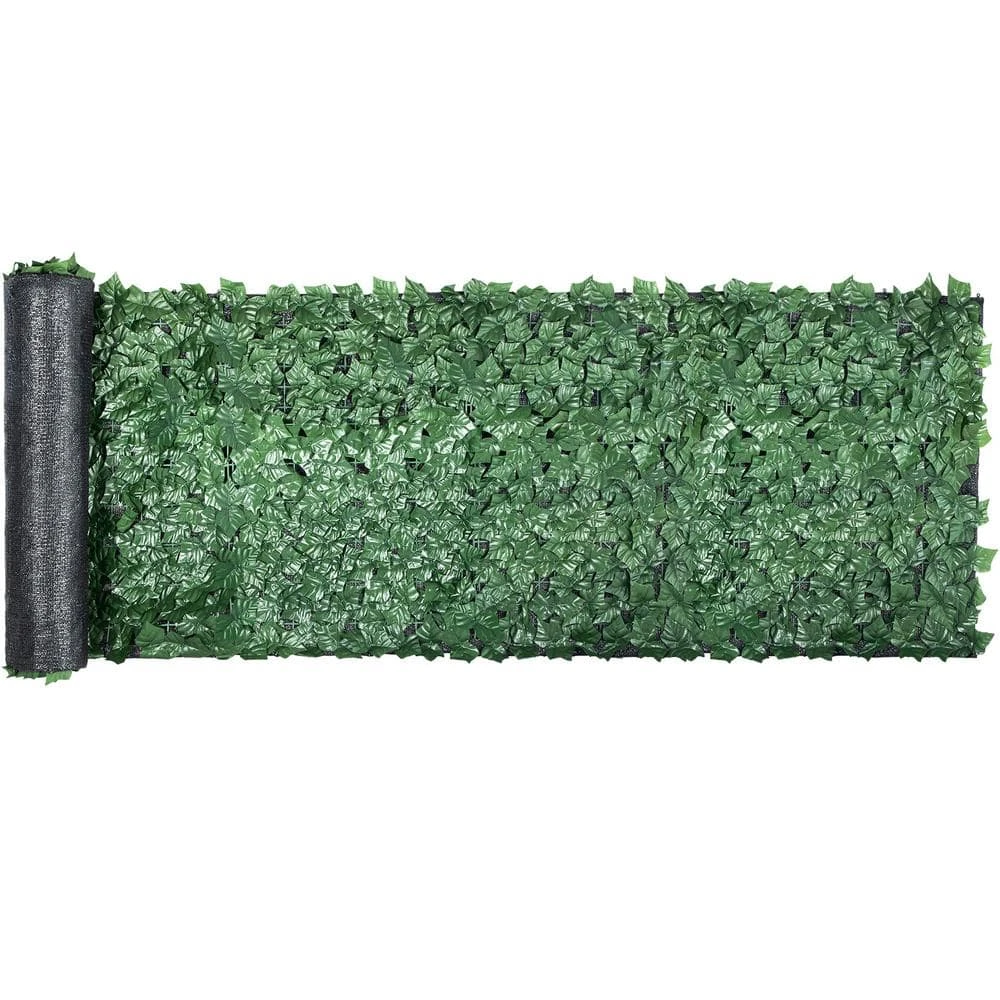 59 In. X 158 In. Faux Leaf Artificial Hedges 3-Layers Outdoor Greenery Leaves Panel Ivy Privacy Fence Screen For Garden 3 59 In. X 158 In. Faux Leaf Artificial Hedges 3-Layers Outdoor Greenery Leaves Panel Ivy Privacy Fence Screen For Garden