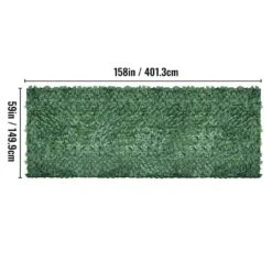 59 In. X 158 In. Faux Leaf Artificial Hedges 3-Layers Outdoor Greenery Leaves Panel Ivy Privacy Fence Screen For Garden 16 59 In. X 158 In. Faux Leaf Artificial Hedges 3-Layers Outdoor Greenery Leaves Panel Ivy Privacy Fence Screen For Garden -Patio Furniture Shop green vevor garden fencing rzzwwlyc59158ost3v0 76 1000