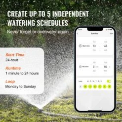 WiFi Sprinkler Timer Single Zone Smart Irrigation Controller Water Timer APP Control Voice Control -Patio Furniture Shop green vevor irrigation controllers znjsdsqddk00vzgr9v9 1f 1000