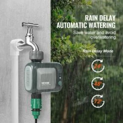 WiFi Sprinkler Timer Single Zone Smart Irrigation Controller Water Timer APP Control Voice Control -Patio Furniture Shop green vevor irrigation controllers znjsdsqddk00vzgr9v9 44 1000