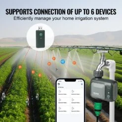 WiFi Sprinkler Timer Single Zone Smart Irrigation Controller Water Timer APP Control Voice Control -Patio Furniture Shop green vevor irrigation controllers znjsdsqddk00vzgr9v9 4f 1000