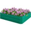 Raised Garden Bed 48 In. X 36 In. X 12 In. Metal Planter Box Green Galvanized Steel Raised Planter Boxes -Patio Furniture Shop green vevor raised planter boxes hyzzc48cfxk36cls1v0 64 1000