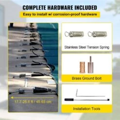 16 Ft. X 32 Ft. Rectangle In-Ground Child Safety Pool Covers Pool Safety Cover For Swimming -Patio Furniture Shop green vevor safety pool covers yycm16x32ycycg001v0 44 1000