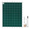 16 Ft. X 36 Ft. Rectangle In-Ground Pool Cover Child Safety Pool Covers Pool Cover Mesh For Swimming