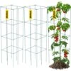 14.6 In. X 14.6 In. X 39.4 In. Tomato Cages For Garden Square Plant Support Cages Green Steel Tomato Towers (3-Pack) -Patio Furniture Shop green vevor tomato cages fxkzdfq14 639tgkgv0 64 1000