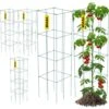 11.8 In. X 11.8 In. X 46.1 In. Tomato Cages Square Plant Support Cages Green Steel Tomato Towers For Plants (5-Pack) -Patio Furniture Shop green vevor tomato cages fxkzdfqzz1246rx5pv0 64 1000