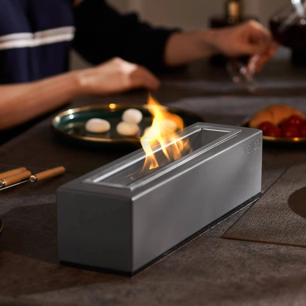 Tabletop Fire Pit Bowl, 15 In. Concrete Tabletop Fireplace Indoor Outdoor Decor, Portable Rubbing Alcohol Burner Smores 10 Tabletop Fire Pit Bowl, 15 In. Concrete Tabletop Fireplace Indoor Outdoor Decor, Portable Rubbing Alcohol Burner Smores - Image 8