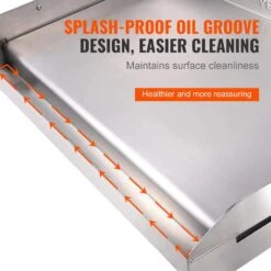 Stainless Steel Griddle 23.5 In. X 16 In. Pre-Seasoned Stove Top Griddle Non-Stick Family Pan Cookware -Patio Furniture Shop grill griddles dmjp235yc4303kz0tv0 44 1000