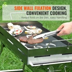 Stainless Steel Griddle 23.5 In. X 16 In. Pre-Seasoned Stove Top Griddle Non-Stick Family Pan Cookware -Patio Furniture Shop grill griddles dmjp235yc4303kz0tv0 fa 1000