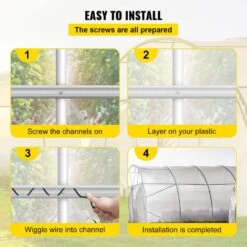 Wiggle Wire And Lock Channel 6.56 Ft. PE Coated Spring Wire And Aluminum Alloy Channel For Greenhouse, (30-Packs) 14 Wiggle Wire And Lock Channel 6.56 Ft. PE Coated Spring Wire And Aluminum Alloy Channel For Greenhouse, (30-Packs) -Patio Furniture Shop metal vevor plant tree covers ymckctzlhj230wlxav0 44 1000