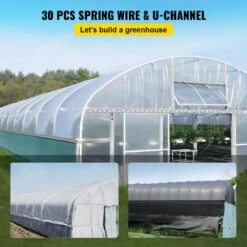 Wiggle Wire And Lock Channel 6.56 Ft. PE Coated Spring Wire And Aluminum Alloy Channel For Greenhouse, (30-Packs) 11 Wiggle Wire And Lock Channel 6.56 Ft. PE Coated Spring Wire And Aluminum Alloy Channel For Greenhouse, (30-Packs) -Patio Furniture Shop metal vevor plant tree covers ymckctzlhj230wlxav0 c3 1000