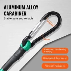 30 Piece Bungee Cords Assortment, 8 Mm Heavy Duty Bungee Straps W/ A3 Steel Carabiners, Includes 10 In., 18 In., 24 In. -Patio Furniture Shop multi colored vevor plant hangers dlkzdw30pcsygxayrv0 44 1000