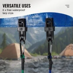 30 Piece Bungee Cords Assortment, 8 Mm Heavy Duty Bungee Straps W/ A3 Steel Carabiners, Includes 10 In., 18 In., 24 In. -Patio Furniture Shop multi colored vevor plant hangers dlkzdw30pcsygxayrv0 4f 1000