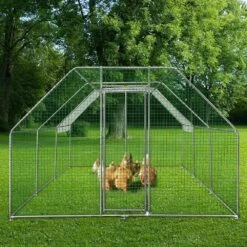 Large Metal Chicken Coop Run Walk Chicken Run Poultry Cage Hen House 231.6 In. X 117.6 In. X 78 In. Greenhouse -Patio Furniture Shop multi vevor greenhouse supplies hwj9 218 56 5e0cjv0 31 1000