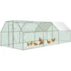 Large Metal Chicken Coop Run Walk Chicken Run Poultry Cage Hen House 231.6 In. X 117.6 In. X 78 In. Greenhouse -Patio Furniture Shop multi vevor greenhouse supplies hwj9 218 56 5e0cjv0 64 1000