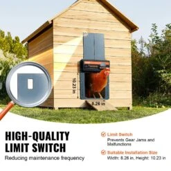 Automatic Chicken Coop Door Opener With Timer And Light Sensor 19.3 X 9.8 X 6.5 Ft. Greenhouse -Patio Furniture Shop multi vevor greenhouse supplies jskmqzshgskdcf5opv1 1f 1000