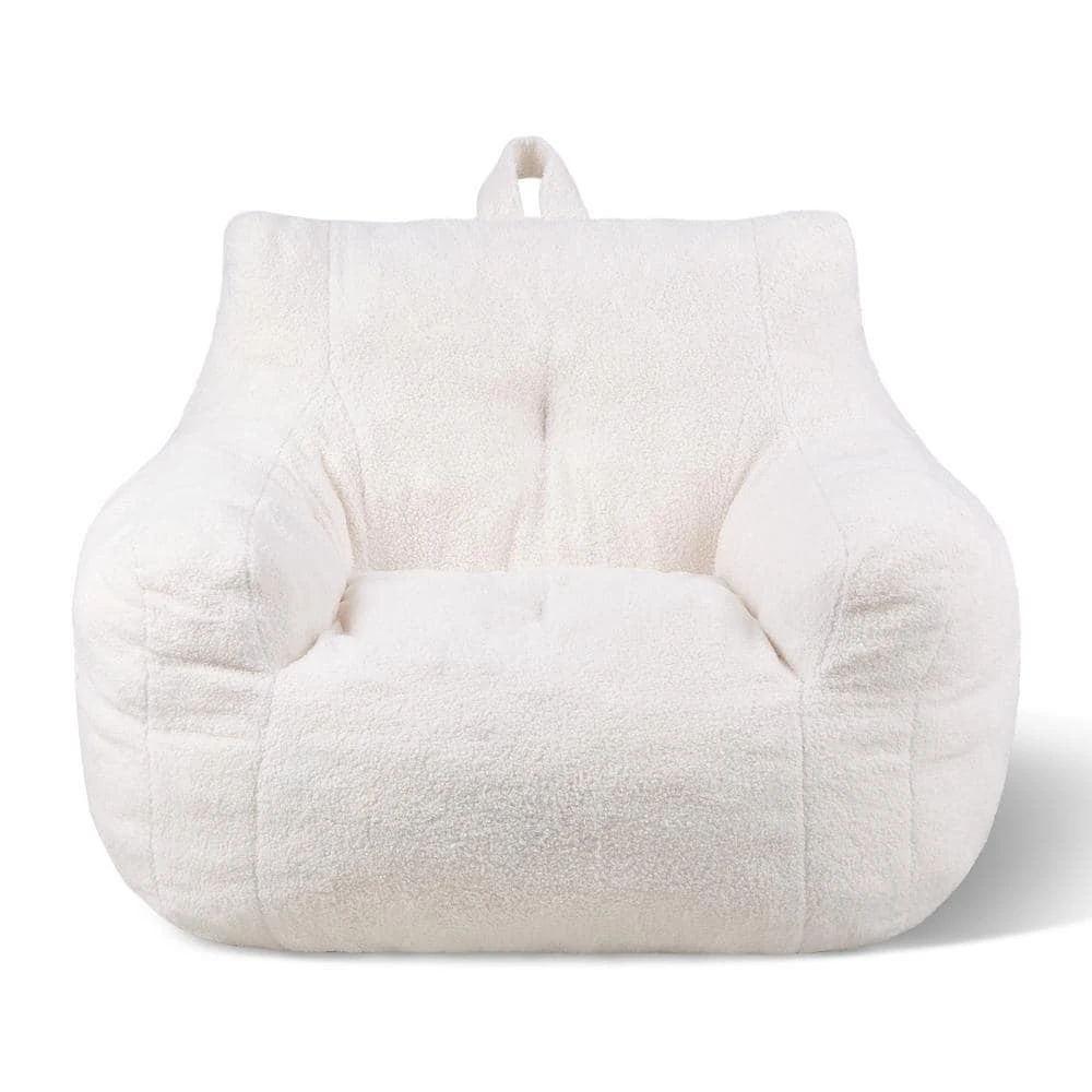 Bean Bag Chair Plastic Outdoor Rocking Chair With CushionGuard White Cushion With Soft Armrests Storage Pocket, Bean Bag 3 Bean Bag Chair Plastic Outdoor Rocking Chair With CushionGuard White Cushion With Soft Armrests Storage Pocket, Bean Bag