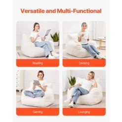 Bean Bag Chair Plastic Outdoor Rocking Chair With CushionGuard White Cushion With Soft Armrests Storage Pocket, Bean Bag 16 Bean Bag Chair Plastic Outdoor Rocking Chair With CushionGuard White Cushion With Soft Armrests Storage Pocket, Bean Bag -Patio Furniture Shop outdoor rocking chairs fsyxddy3539ih8dqlv0 76 1000