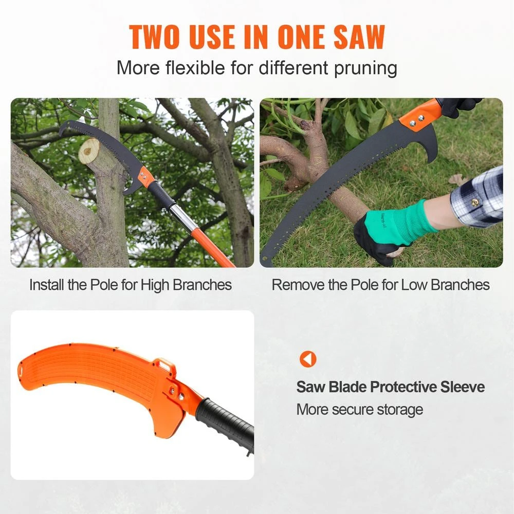 Blade Length 46.46 In. Manual Pruning Saw, 7.3 Ft. To 27 Ft. Extendable Tree Pruner, Manual Branch Trimmer 7 Blade Length 46.46 In. Manual Pruning Saw, 7.3 Ft. To 27 Ft. Extendable Tree Pruner, Manual Branch Trimmer - Image 5