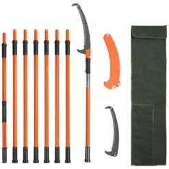 Blade Length 46.46 In. Manual Pruning Saw, 7.3 Ft. To 27 Ft. Extendable Tree Pruner, Manual Branch Trimmer