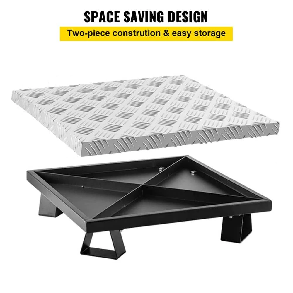 Fire Pit Heat Shield 26 X 26 In. High Temp Carbon Steel Fire Pit Heat Deflector For Grass Lawn Guard Fire Pit Pad,Square 7 Fire Pit Heat Shield 26 X 26 In. High Temp Carbon Steel Fire Pit Heat Deflector For Grass Lawn Guard Fire Pit Pad,Square - Image 5