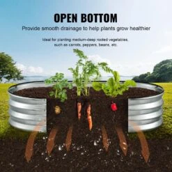 Galvanized Raised Garden Bed Kit 4 X 2 X 1 Ft. Metal Raised Garden Beds Outdoor For Vegetables, Gardening Planter Box 15 Galvanized Raised Garden Bed Kit 4 X 2 X 1 Ft. Metal Raised Garden Beds Outdoor For Vegetables, Gardening Planter Box -Patio Furniture Shop silver raised planter boxes ldsjszzctys474n4rv0 44 1000