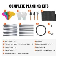 Galvanized Raised Garden Bed Kit 4 X 2 X 1 Ft. Metal Raised Garden Beds Outdoor For Vegetables, Gardening Planter Box 16 Galvanized Raised Garden Bed Kit 4 X 2 X 1 Ft. Metal Raised Garden Beds Outdoor For Vegetables, Gardening Planter Box -Patio Furniture Shop silver raised planter boxes ldsjszzctys474n4rv0 fa 1000