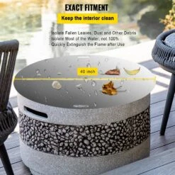Fire Pit Lid Round 40 In. Foldable Fire Pit Ring Snuff Cover 430 Stainless Steel Fire Pit Spark Screen Cover -Patio Furniture Shop silver vevor fire pit covers and accessories gzzdsrshpgz40yc01v0 1f 1000