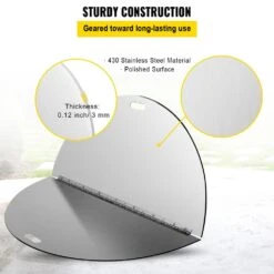Fire Pit Lid Round 40 In. Foldable Fire Pit Ring Snuff Cover 430 Stainless Steel Fire Pit Spark Screen Cover -Patio Furniture Shop silver vevor fire pit covers and accessories gzzdsrshpgz40yc01v0 4f 1000