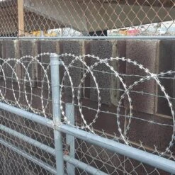 Razor Wire 246 Ft. Galvanized Barbed Wire Razor Ribbon Barbed Wire 5 Coils 49 Ft. Per Roll Garden Fence 17 Razor Wire 246 Ft. Galvanized Barbed Wire Razor Ribbon Barbed Wire 5 Coils 49 Ft. Per Roll Garden Fence -Patio Furniture Shop silver vevor garden fencing 5pcs15mjssw000001v0 31 1000