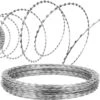 Razor Wire 246 Ft. Galvanized Barbed Wire Razor Ribbon Barbed Wire 5 Coils 49 Ft. Per Roll Garden Fence 1 Razor Wire 246 Ft. Galvanized Barbed Wire Razor Ribbon Barbed Wire 5 Coils 49 Ft. Per Roll Garden Fence -Patio Furniture Shop silver vevor garden fencing 5pcs15mjssw000001v0 64 1000