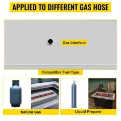 Fire Pit Pan 49 X 8 In. Stainless Steel Linear Trough Fire Pit Pan And Burner 90 K BTU Built-in Fire Pit Burner Pan 13 Fire Pit Pan 49 X 8 In. Stainless Steel Linear Trough Fire Pit Pan And Burner 90 K BTU Built-in Fire Pit Burner Pan -Patio Furniture Shop silver vevor gas fire pits skhp48x6x20000001v0 1f 1000