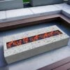 Fire Pit Pan 61 X 8 In. Stainless Steel Linear Trough Fire Pit Pan And Burner 110 K BTU Built-in Fire Pit Burner Pan -Patio Furniture Shop silver vevor gas fire pits skhp60x6x20000001v0 64 1000