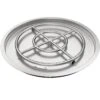 Drop In Fire Pit Pan 31 In. Round Fire Pit Burner 300 K BTU Stainless Steel Gas Fire Pan For Keeping Warm -Patio Furniture Shop silver vevor gas fire pits yxskhpqrs31in0efev0 64 1000