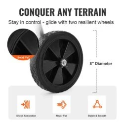 Hose Reel Cart, Hold Up To 200 Ft. Of 5/8 In. Hose (Hose Not Included) Garden Water Hose Carts Mobile Tools With Wheels -Patio Furniture Shop silver vevor hose reels sgjpc2gg200fe39lav0 44 1000