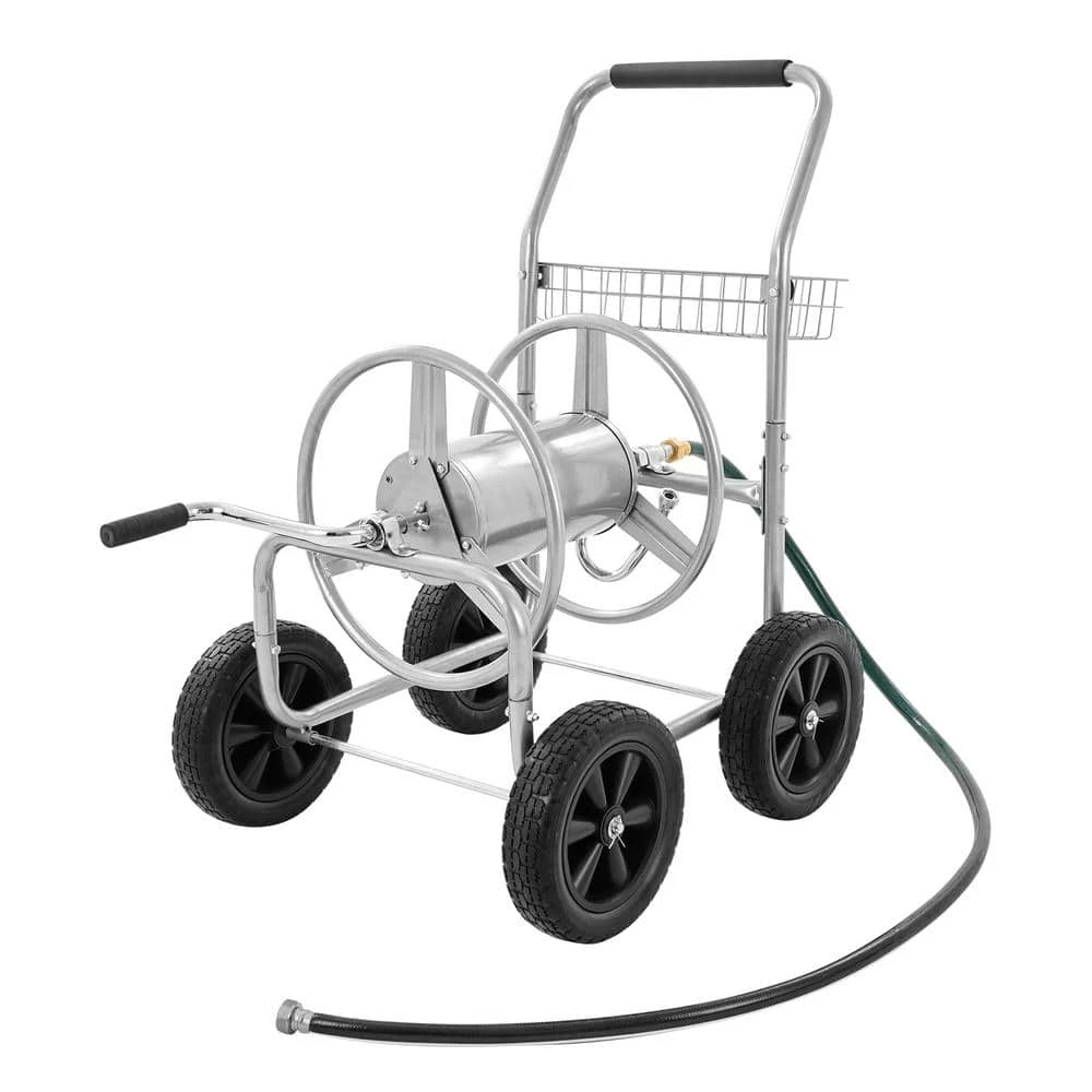 Hose Reel Cart Hold Up To 250 Ft. Of 5/8 In. Hose, Garden Water Hose Carts Mobile Tools With 4 Wheels 3 Hose Reel Cart Hold Up To 250 Ft. Of 5/8 In. Hose, Garden Water Hose Carts Mobile Tools With 4 Wheels