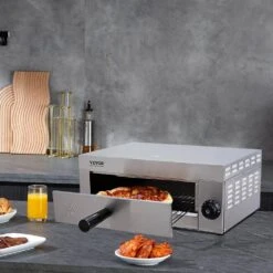 Electric Countertop Pizza Oven 12 In. 1500-Watt Commercial Pizza Oven W/0-Minutes To 60-Minutes Timer Outdoor Pizza Oven 17 Electric Countertop Pizza Oven 12 In. 1500-Watt Commercial Pizza Oven W/0-Minutes To 60-Minutes Timer Outdoor Pizza Oven -Patio Furniture Shop silver vevor pizza ovens ctsdpslbxg1dwglzuv1 31 1000