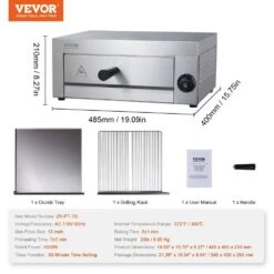 Electric Countertop Pizza Oven 12 In. 1500-Watt Commercial Pizza Oven W/0-Minutes To 60-Minutes Timer Outdoor Pizza Oven 16 Electric Countertop Pizza Oven 12 In. 1500-Watt Commercial Pizza Oven W/0-Minutes To 60-Minutes Timer Outdoor Pizza Oven -Patio Furniture Shop silver vevor pizza ovens ctsdpslbxg1dwglzuv1 76 1000