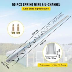 Lock Channel 50 Pcs 6.56 Ft. Spring Lock And U-Channel Bundle Plastic Poly Film Or Shade Cloth Attachment 9 Lock Channel 50 Pcs 6.56 Ft. Spring Lock And U-Channel Bundle Plastic Poly Film Or Shade Cloth Attachment -Patio Furniture Shop silver vevor plant tree covers ymckctzlhj250046zv0 c3 1000