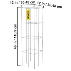 11.8 In. X 11.8 In. X 46.1 In. Tomato Cage Square Plant Support Cages Silver Steel Tomato Towers, (10-Pack) 16 11.8 In. X 11.8 In. X 46.1 In. Tomato Cage Square Plant Support Cages Silver Steel Tomato Towers, (10-Pack) -Patio Furniture Shop silver vevor tomato cages fxkzdfqzz1246au8wv0 76 1000